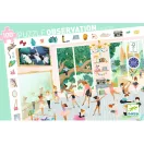 Djeco Balett iskola 100 darabos megfigyelő puzzle doboza tündéri balettos illusztrációval