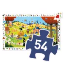 Djeco Mesék megfigyelő puzzle 54 darabos díszdobozban kastéllyal és tökhintóval