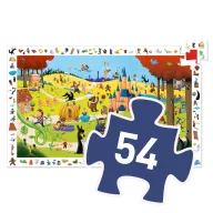 Djeco Mesék megfigyelő puzzle 54 darabos rózsaszín díszdobozban