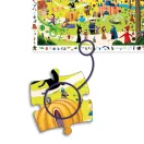 Djeco Mesék megfigyelő puzzle 54 darabos díszdobozban kastéllyal és tökhintóval