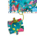 Djeco Aquatic 54 darabos tengeri megfigyelő puzzle doboza kék bálnával és polippal