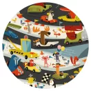 Djeco Állati autóverseny 54 darabos megfigyelő puzzle sárga doboza