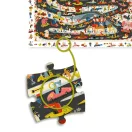 Djeco Állati autóverseny 54 darabos megfigyelő puzzle sárga doboza
