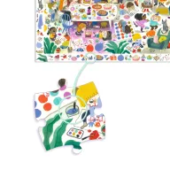 Djeco Szülinapi parti 54 darabos megfigyelő puzzle doboza színes illusztrációval