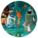 Djeco Zenekar 35 darabos megfigyelő puzzle doboza színes erdei állatokkal