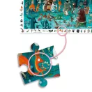 Djeco Zenekar 35 darabos megfigyelő puzzle doboza színes erdei állatokkal