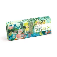Djeco Folyóparti piknik 350 darabos panoráma művész puzzle illusztrált hosszúkás doboza