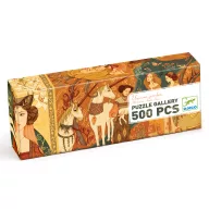 Djeco Egyszarvú és a hölgy 500 darabos panoráma művész puzzle hosszúkás díszdoboza