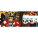 A Djeco Yokai 500 darabos puzzle dobozának részlete a rajta szereplő japán mitológiai lényekkel