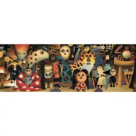 Djeco Álomban Yokai 500 darabos művész panoráma puzzle illusztrált díszdobozban