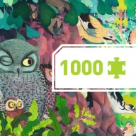 Djeco Baglyok és madarak 1000 darabos művész puzzle illusztrált doboza