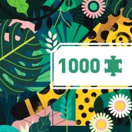 Djeco Leopárd művész puzzle 1000 darabos díszdobozos kirakó Owen Davey illusztrációjával