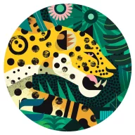 Djeco Leopárd művész puzzle 1000 darabos díszdobozos kirakó Owen Davey illusztrációjával