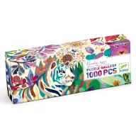 Djeco Szivárványos tigrisek 1000 darabos művész puzzle elegáns, hosszúkás díszdobozban