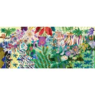 Djeco Szivárványos tigrisek 1000 darabos művész puzzle elegáns, hosszúkás díszdobozban