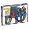 Djeco Elefánt 150 darabos művészeti sziluett puzzle doboza átlósan fotózva