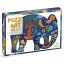 Djeco Elefánt 150 darabos művészeti sziluett puzzle doboza átlósan fotózva