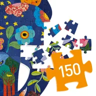 Djeco Elefánt 150 darabos művészeti sziluett puzzle doboza átlósan fotózva