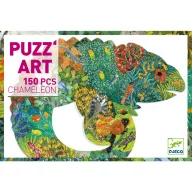 Djeco Puzz Art Chameleon 150 darabos művészeti kaméleon alakú puzzle doboza