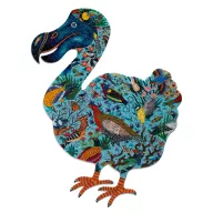 Djeco Puzz'Art Dodo 350 darabos művészeti sziluett puzzle kék madár mintás doboza