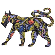 Djeco Puzz Art Panther 150 darabos fekete párduc alakú művész puzzle doboza