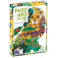Djeco Oroszlán művész puzzle 350 darabos kontúrvágott kirakó doboza
