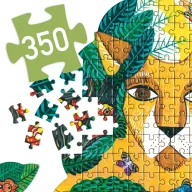 Djeco Oroszlán művész puzzle 350 darabos kontúrvágott kirakó doboza