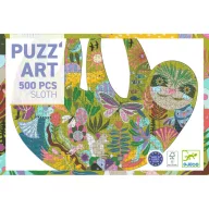Djeco Puzz'Art Sloth 500 darabos lajhár alakú művész puzzle doboza