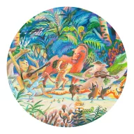 Djeco Erdei zenekar 200 darabos művész puzzle hosszúkás illusztrált díszdoboza