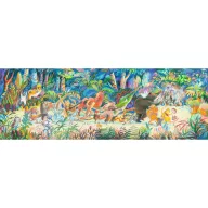 Djeco Erdei zenekar 200 darabos művész puzzle hosszúkás illusztrált díszdoboza