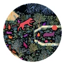Közeli részlet a Djeco macskás 500 darabos puzzle illusztrációjából egy ugró rózsaszín párduccal