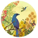 Djeco Békés madarak 1000 darabos panoráma művész puzzle doboza színes madarakkal