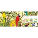 Djeco Békés madarak 1000 darabos panoráma művész puzzle doboza színes madarakkal