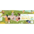 Djeco Nyári nap 350 darabos panoráma művész puzzle hosszúkás díszdobozban