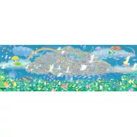 Djeco Álomkép 350 darabos művész panoráma puzzle doboza színes illusztrációval