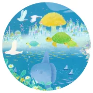 Djeco Álomkép 350 darabos művész panoráma puzzle doboza színes illusztrációval