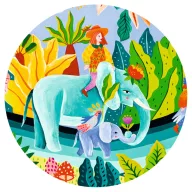 Djeco Művész puzzle Parádé 1000 db-os La fiesta illusztrált doboza