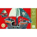 Djeco Pirate boat 3D építőjáték 47 cm-es kalózhajó modell