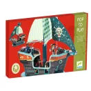 Djeco Pirate boat 3D építőjáték 47 cm-es kalózhajó modell