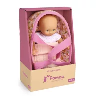 Djeco Játékbaba Mini, 20 cm - Barbara mózeskosárral