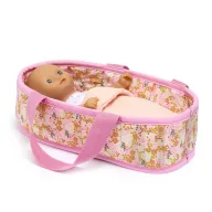 Djeco Játékbaba Mini, 20 cm - Barbara mózeskosárral