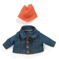   Djeco Játékbaba kiegészítő, babaruha - Kék dzseki - Outfit Blue jacket