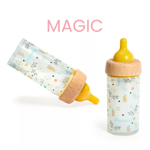 Djeco Játékbaba kiegészítő, babaetetés - Varázs cumisüveg - Magic feeding bottle