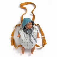   Djeco Babahordozó - Kékes-szürkés - Baby Carrier Blue Gray
