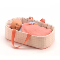   Djeco Mózeskosár - Halvány rózsaszín - Bassinet Pink Lines