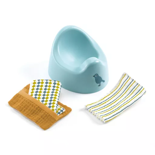 Djeco Baba Bili - Bébitrón - Potty and Wipes