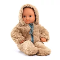   Djeco Játékbaba ruha - Tél, kapucsínó kezeslábas - Winter