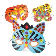Djeco Készítsd magad! Állati álarcok - Jungle animals kreatív készlet doboza