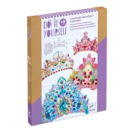 Djeco Like a Princess kreatív készlet doboza 4 darab díszíthető tiarával
