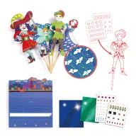 Djeco Készítsd magad! Peter Pan pálcás báb figurák alkotócsomag